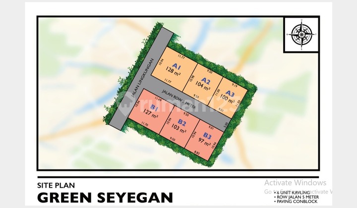 Tanah SHM Jogja, Dekat Pasar Cebongan, 200 Jt-an, Bisa Tempo