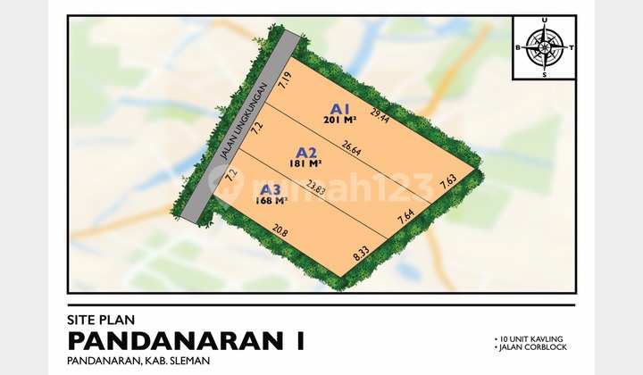 Tanah Ngaglik Siap Bangun 6 Menit Kampus Uii Pusat - Promo Bulan Desember