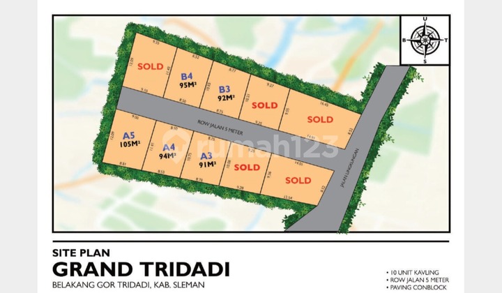 Dijual Tanah SHM Sleman, Dekat Pemda Sleman, 100 Jt-an Dijual Tanah SHM Sleman, Dekat Pemda Sleman, 100 Jt-an