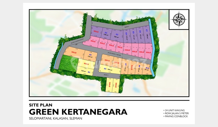 Tanah SHM view sawah cocok untuk hunian dan investasi Tanah SHM view sawah cocok untuk hunian dan investasi