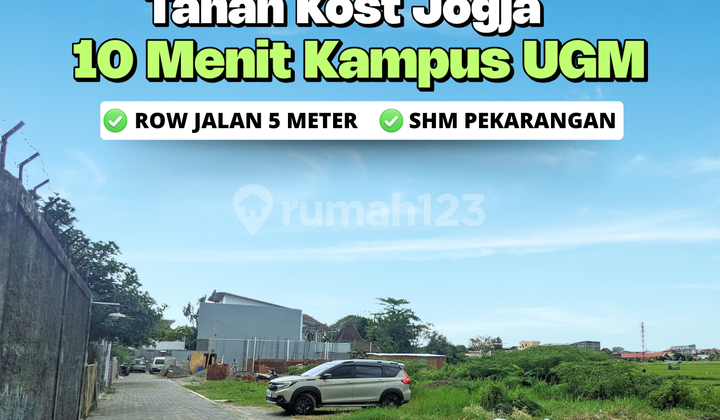 Tanah SHM 214m² Strategis Selatan Amplaz, Dekat STMIK Akakom
