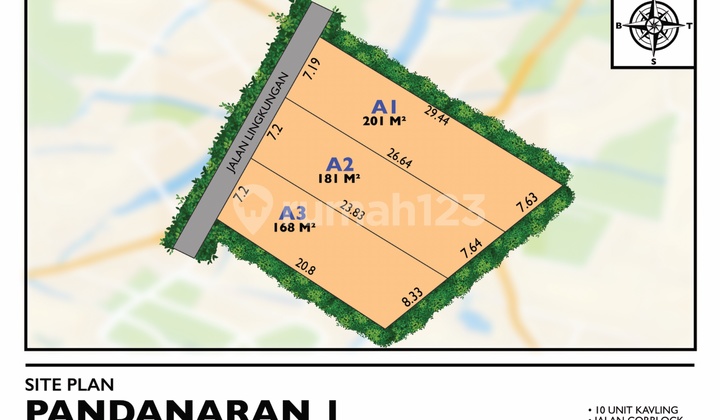 Land for Sale in Kalasan Location, 5 Minutes from Salakan Market & Adi TV