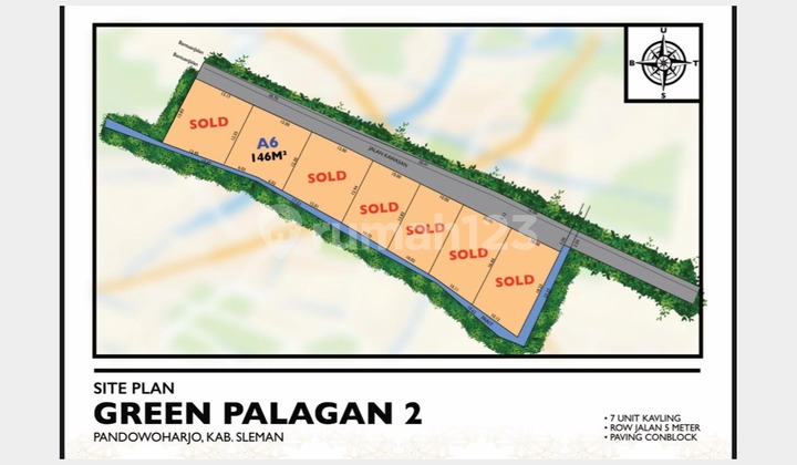 Sleman Certified Land Plot, 5 Minutes to Magelang-Yogyakarta Road Sleman Certified Land Plot, 5 Minutes to Magelang-Yogyakarta Road