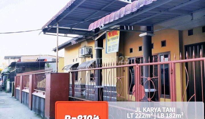 Rumah Strategis Untuk Inves Jl Karya Tani Medan Johor Kota Medan