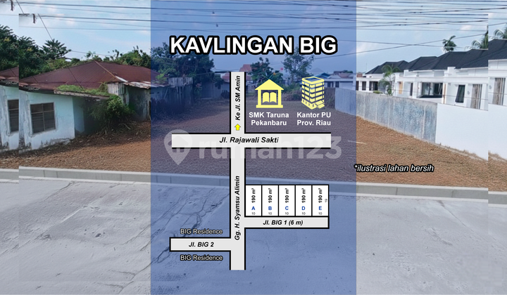 8 Minutes to Unri Campus, Land for Sale: Strategic Location 8 Minutes to Unri Campus, Land for Sale: Strategic Location