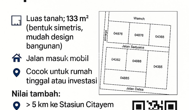 DIJUAL CEPAT TANAH KAVLING KOPENOS LIPI - Ragajaya, Bojonggede, Bogor 1