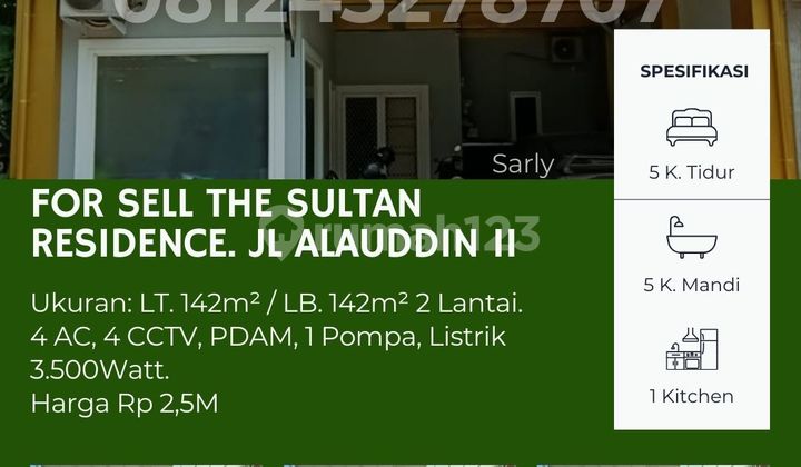 Dijual Rumah Mewah The Sultan Residence – Jl. Alauddin