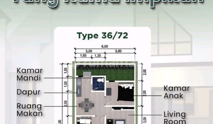 Cukup 2 Jutaa Langsung Akad, Dp 0% Free Biaya - Patra Residence