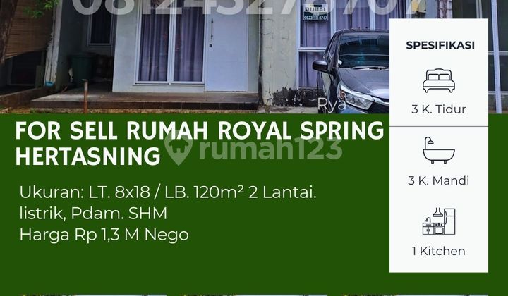 Dijual Rumah Royal Spring – Hunian Nyaman Lokasi Strategis Dijual Rumah Royal Spring – Hunian Nyaman Lokasi Strategis