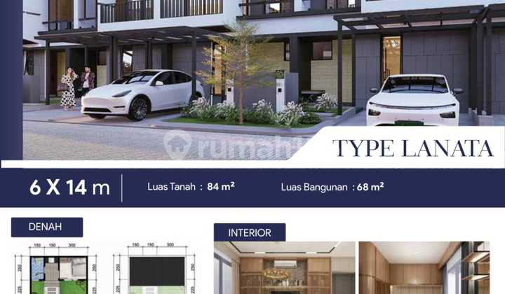 Rumah Baru Dp 0% Cluster Serenity Garden Tipe Salvia Bukit Baruga