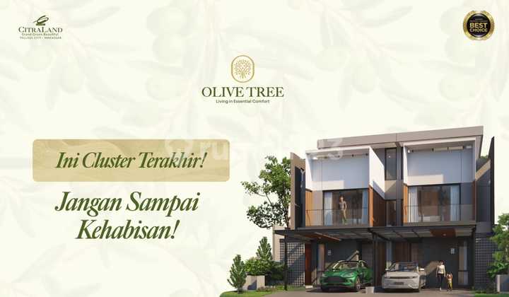Dijual Rumah 2 Lantai – Cluster Olive Tree Citraland Tallasa 2