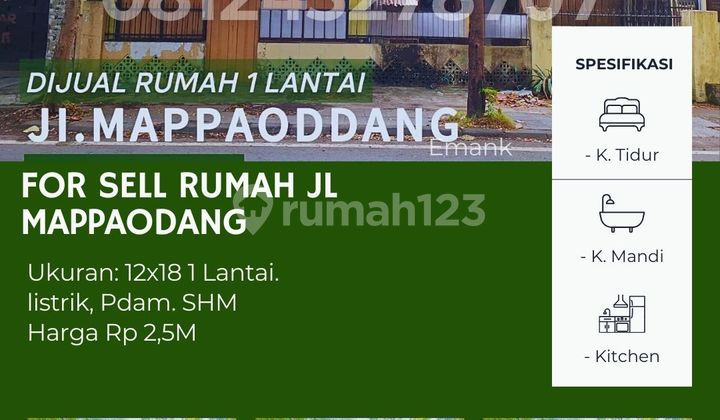 Dijual Rumah Strategis Di Jl. Mappaodang Makassar Dijual Rumah Strategis Di Jl. Mappaodang Makassar