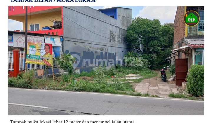 Vacant Land, Land for Sale, Cimuning, Mustika Jaya Bekasi. Suitable for Warehouse, Supermarket, Hospital.