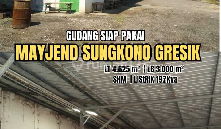 Warehouse for Sale SHM ready to use Mayjend Sungkono Gresik