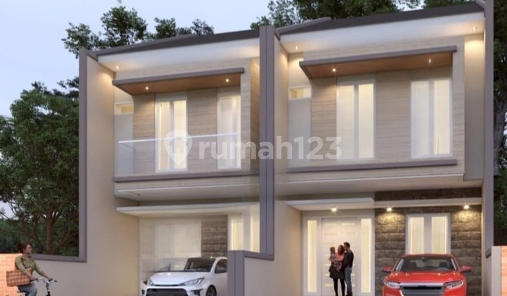New House GRESS 2 Unit Rumah Cantik dengan ROW 3,5 mobil