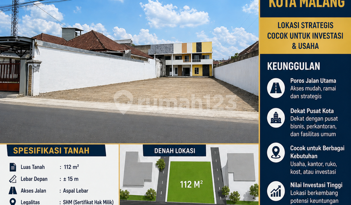 Jalan Poros Land Location Kedungkandang, Malang City