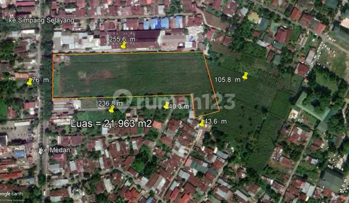Tanah Daearh Jamin Ginting 21963m²