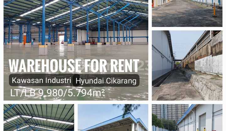 Warehouse for Rent 6,500m2 at Hyundai Lippo Cikarang