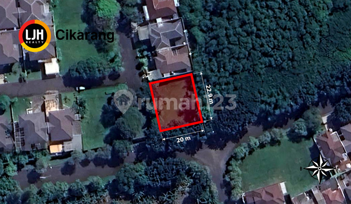 Residential Plot 458M2 Malibu Cluster Deltamas Near Aeon Mall