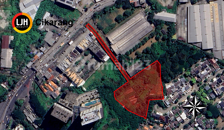 Kavling 11.287 M2 di Jl Raya Cikarang Cibarusah Seberang Mitra 10