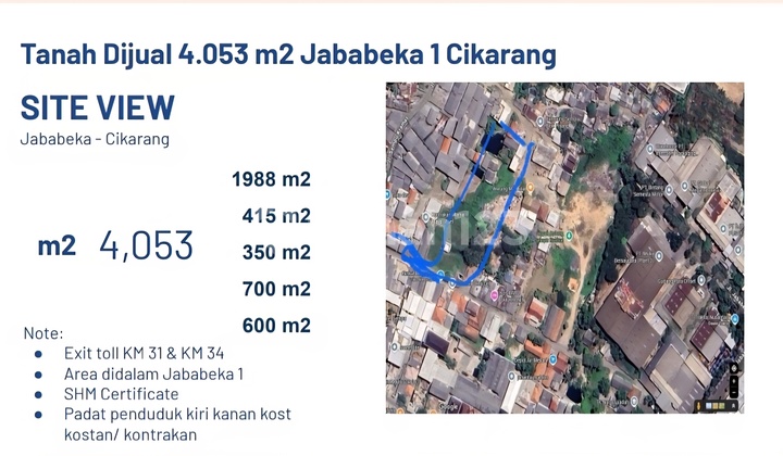 Jual Cepat Kavling Strategis Dekat Pt Dongsan Indonesia