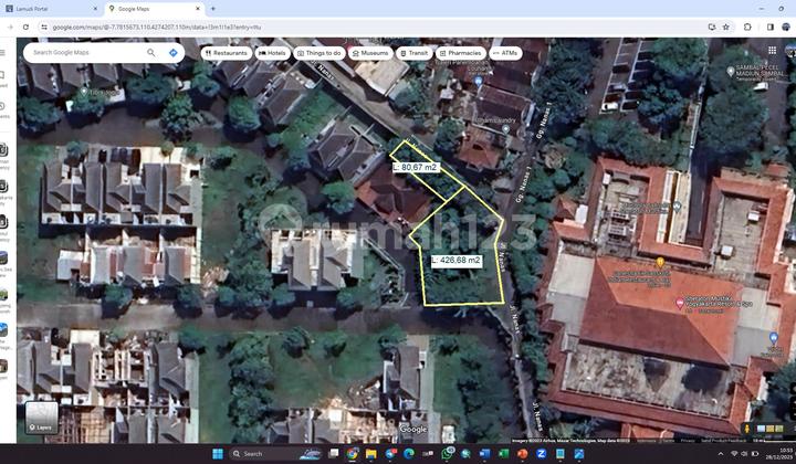 Dijual Tanah Di Dalam Perumahan Mewah Hyarta Ecovillage di Maguwo, Sleman