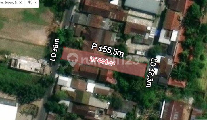 TANAH SHM DUA MUKA STRATEGIS LINGKUNGAN PEMUKIMAN SEWON BANTUL