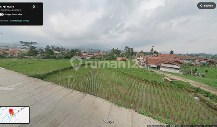 Dijual Tanah Sawah Luas 1.973 M2 di Daerah Pasirjambu, Bandung