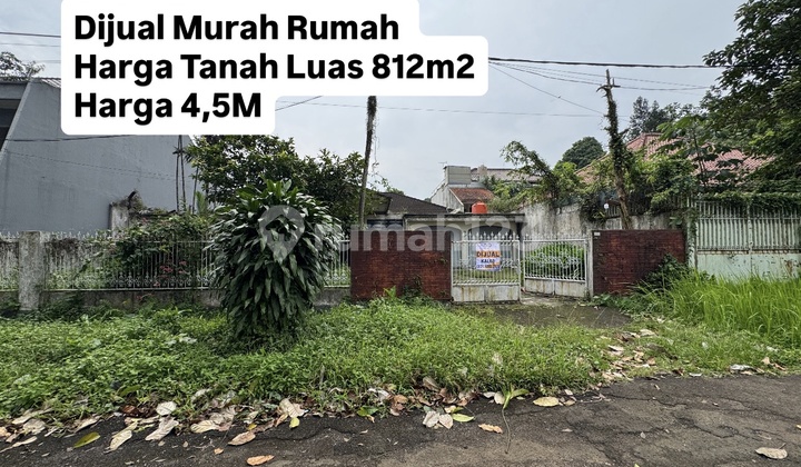 Dijual Murah Rumah Tanah Sareal Bogor Tanah Luas 812M2