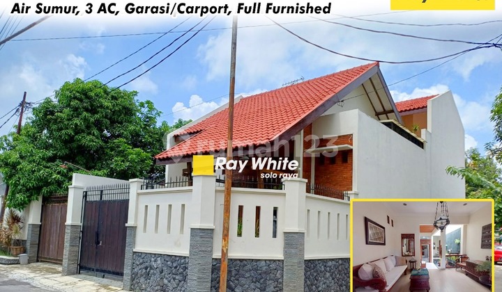 Disewakan Rumah Modern Klasik Full Furnished di Cemani Solo 1
