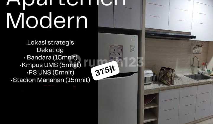 Dijual Apartemen Type Studio Siap Huni Dekat Kampus UMS Solo 2