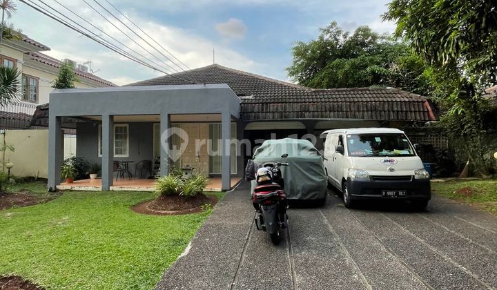 For Sale Cheap House Land Price 30 Million/m In Kemang Dalam South Jakarta, With Swimming Pool, Front And Back Garden, Wide Road, Quiet Location And No Flooding