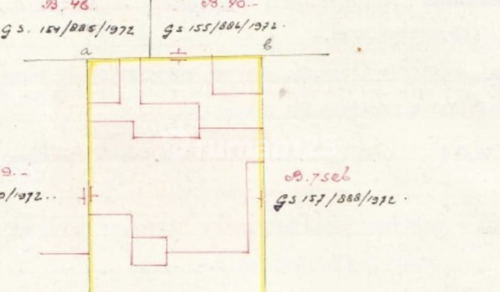 Dijual, Dharmawangsa, Kebayoran Baru, Rumah Hitung Tanah, Jalan 2 Arah 2