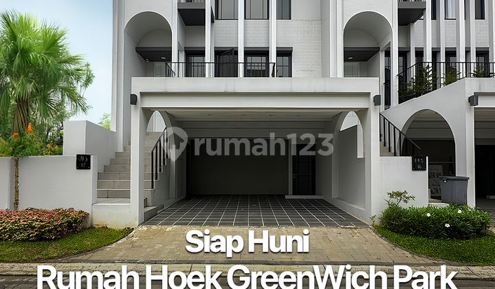 Rumah Hoek 3 Lantai Siap Huni di Cluster Aether Greenwich Park BSD