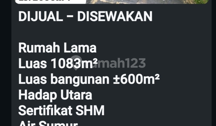 Disewakan.rumah Tengah Kota Siap Huni Bebas Banjir Di Jalan Besar 2