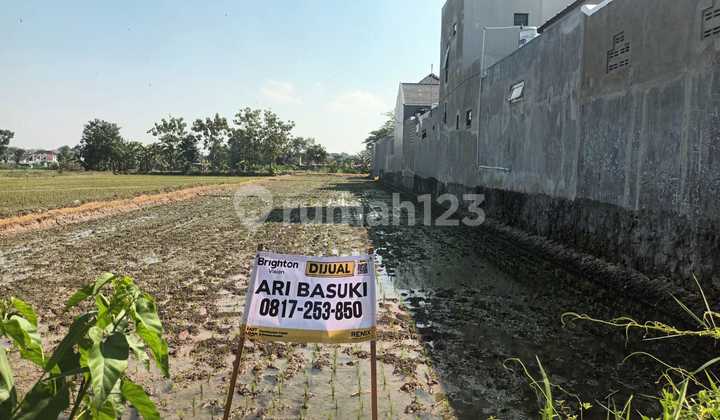 Jual Tanah Sawah SHM Kering Strategis di Badran Papahan