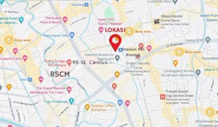 Rumah Pinggir Jalan Raya Salemba Jakpus di Bawah NJOP 2