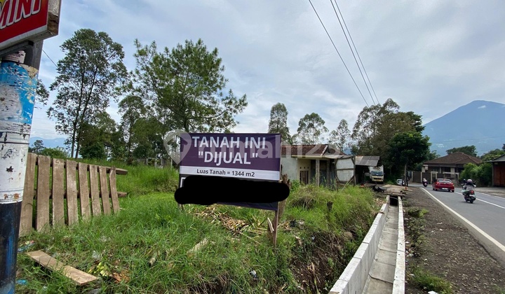 Di Jual Tanah Pinggir Jalan Dan View Pegunungan Cikuray Bagus Untuk Pembangunan Vila Dan Homestay