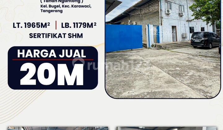 For Sale Factory on Jl. Moh. Toha (pocket land)