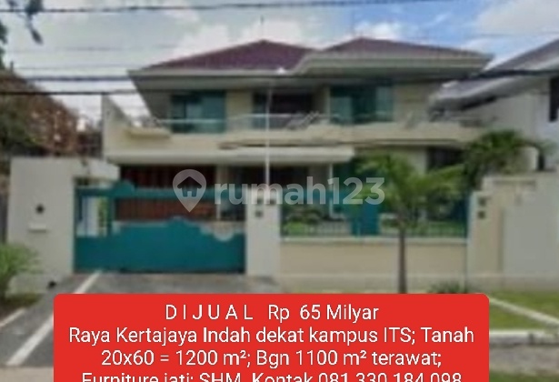Dijual Rumah Mewah Kertajaya Indah Jalan Utama Dijual Rumah Mewah Kertajaya Indah Jalan Utama