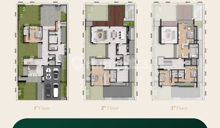 Rumah Besar 3 Lantai di Batam Center - Villa Sienna Mahogany - Garden Avenue Residence 2