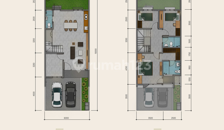 Teakwood Extension Type 110/96 (Dimensi 6X16) | Rumah Minimalis Batam | Garden Avenue Residence 2