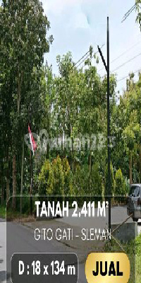 Jual Cepat !! Tanah Luas 2.411 M² Gito Gati