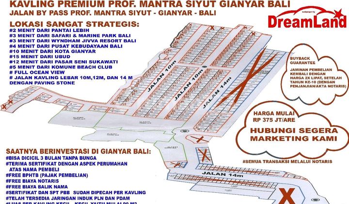 Tanah Kavlingan View Laut Murah Strategis Di Jl.ida Bagus Mantra