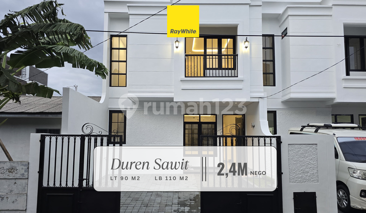Dijual Rumah Minimalis Brand New di Kawasan Duren Sawit, Jakarta Timur! Akses Dekat Toll Becakayu!