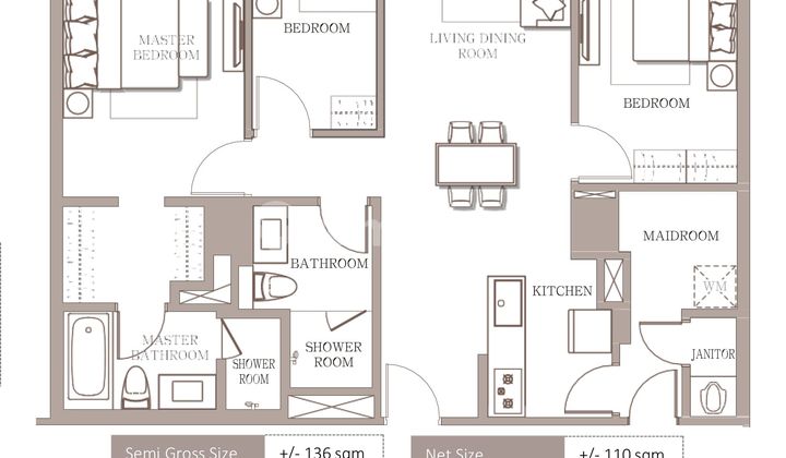 For Sale 3Br Unit in Branz Mega Kuningan, South Jakarta 2