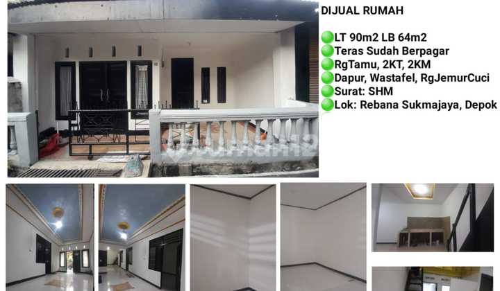 Jual Murah Rumah di Sukmajaya Depok, Sangat Strategis