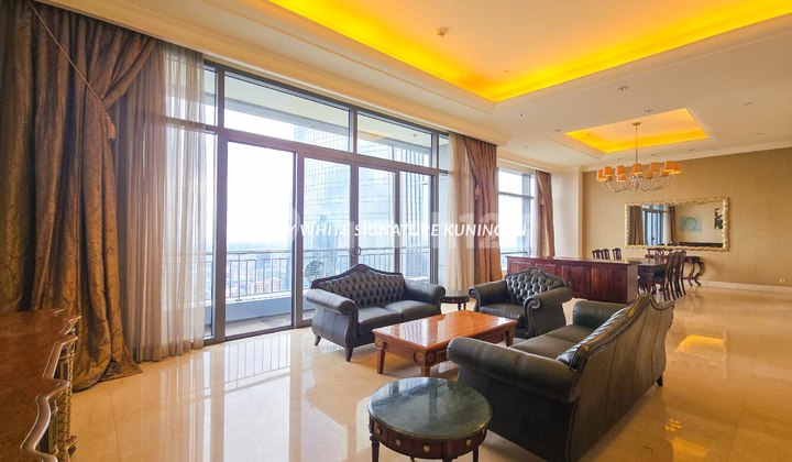 Rare Unit! Apartemen Mewah 4Br Airlangga Ritz Carlton Mega Kuningan