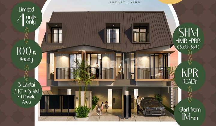 The Casual Purimas / Puri Mas Regency, Rumah Baru 3 Lantai, Eksklusif 1