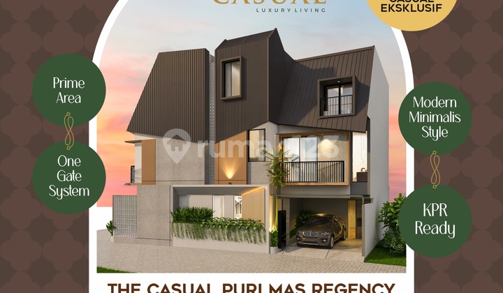 The Casual Purimas / Puri Mas Regency, Rumah Baru 3 Lantai, Eksklusif 2